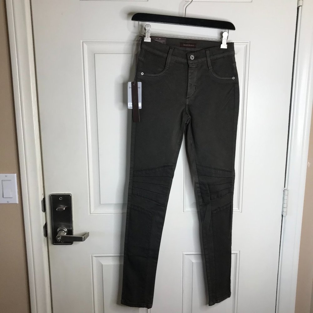 NWT James Jeans Emilia Biker James Twiggy Jeans Dorado
